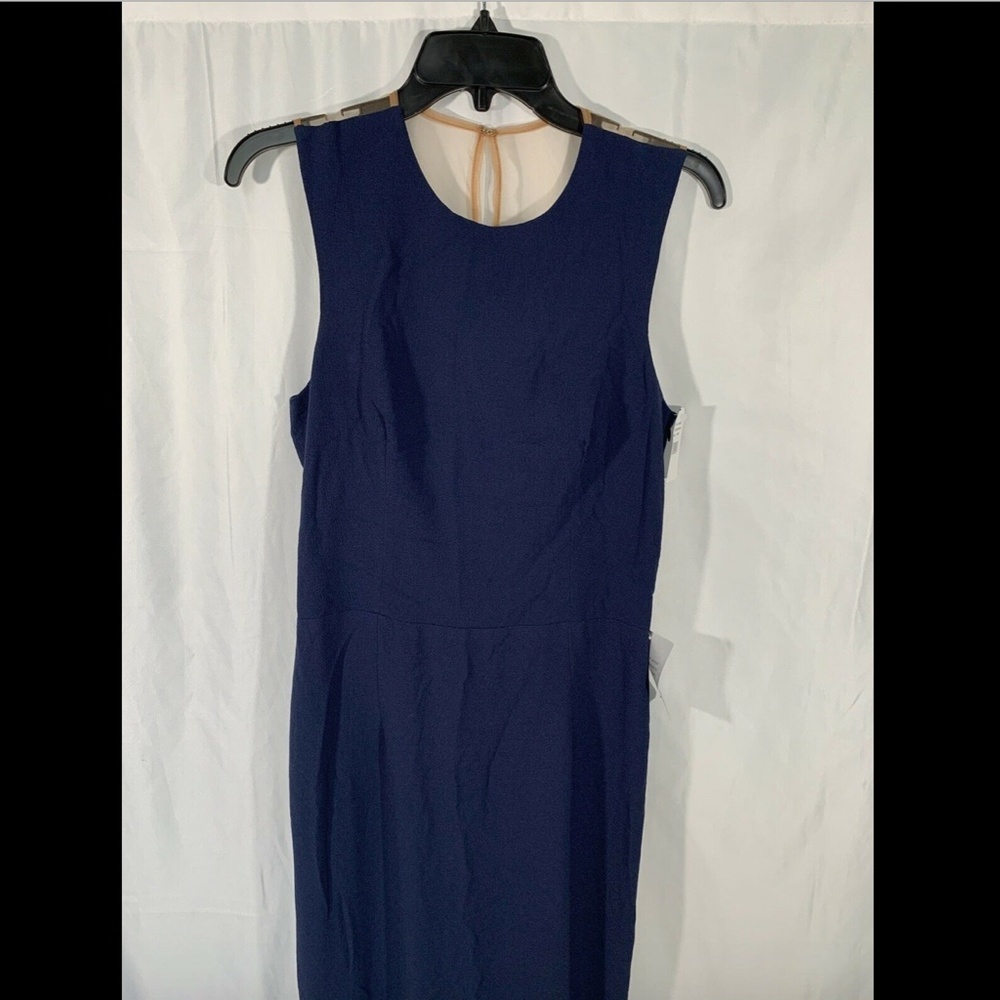 NWT $298 Dress the Population Eve Crepe Mermaid Gown Blue [‎ Large ] - Picture 3 of 8